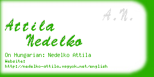attila nedelko business card